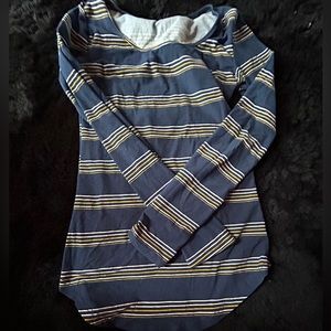 Yellow blue white stripes